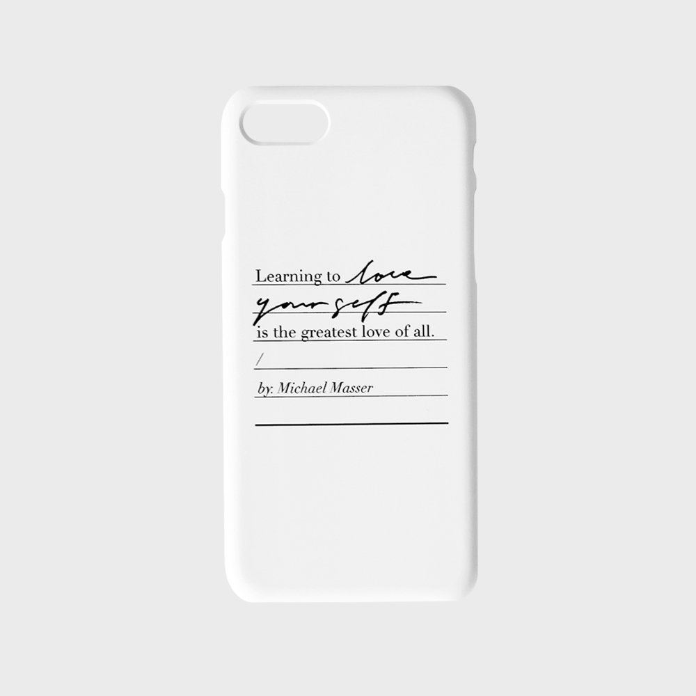 Love yourself phone case - White