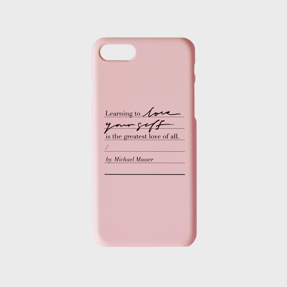 Love yourself phone case - Pink